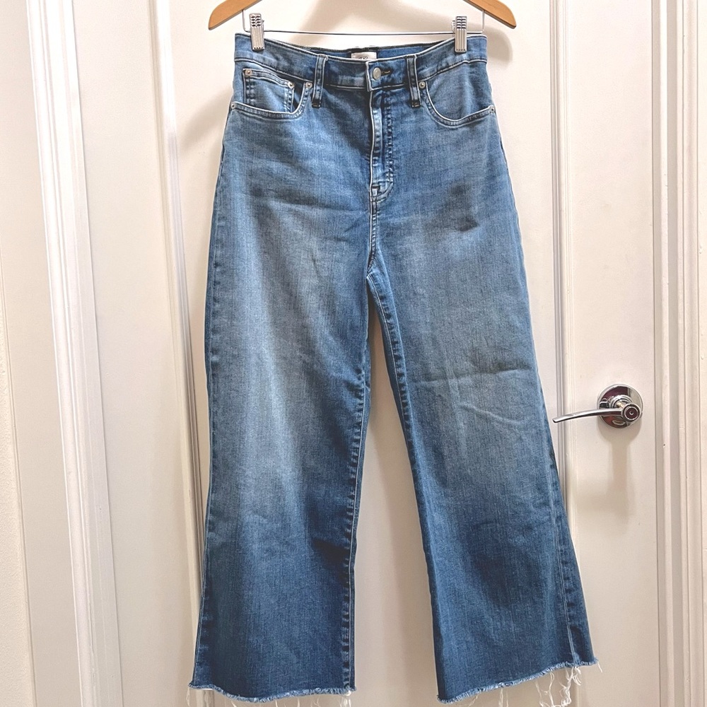 J Crew High Rise Slim Wide Leg Jean, 29